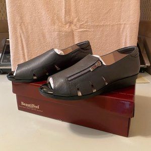 BeautiFeel Pewter Leather Women's Shoe